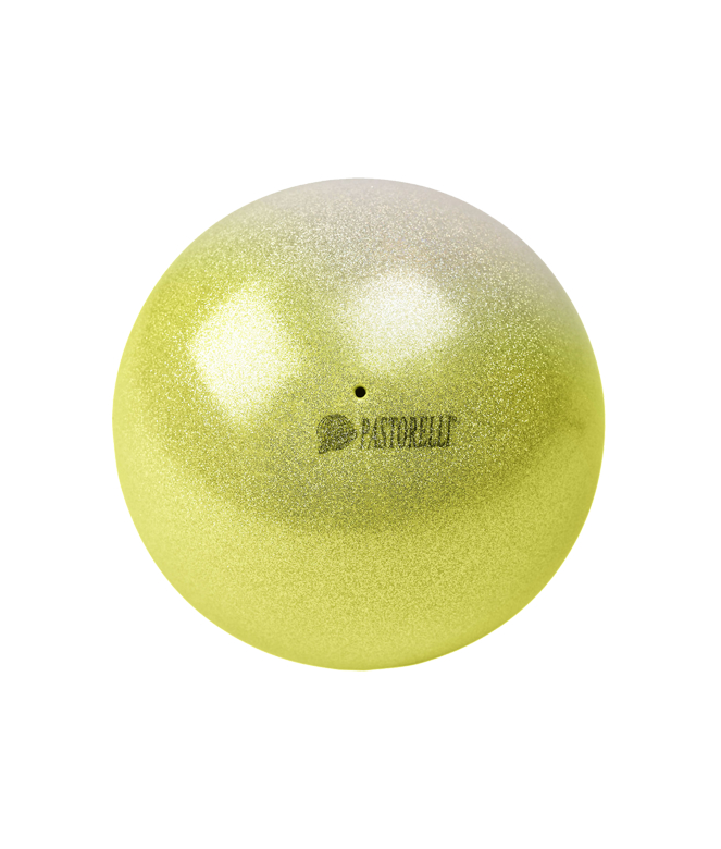 Pastorelli High Vision Shaded Ball 18cm Simli Ritmik Cimnastik Topu Silver/Yellow