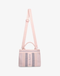REPETTO - Repetto Small Tote Bag Blush Pink x Grey