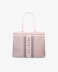 REPETTO - Repetto Tote Bag B0335 Blush Pink x Grey