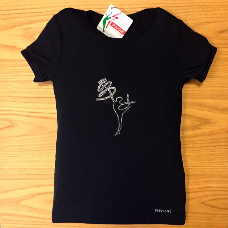 Rivori Kurdele Baskılı Cimnastik T-Shirt