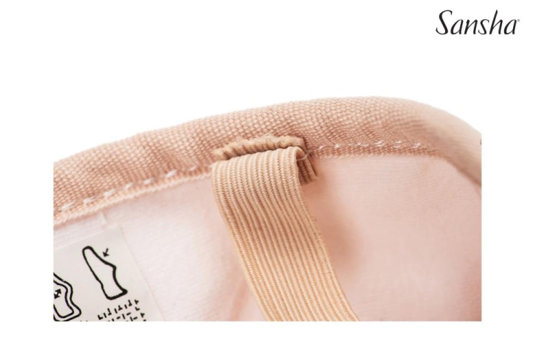 Sansha Bale Patiği Pro 1E Stretch Canvas Açık Pembe