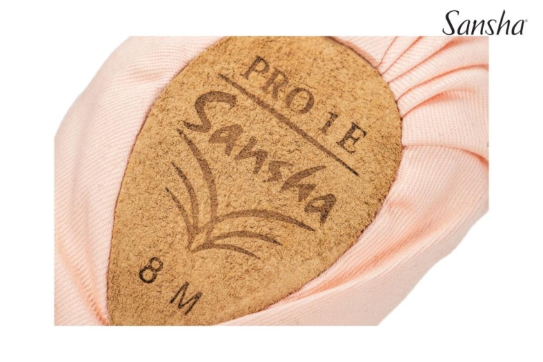 Sansha Bale Patiği Pro 1E Stretch Canvas Açık Pembe