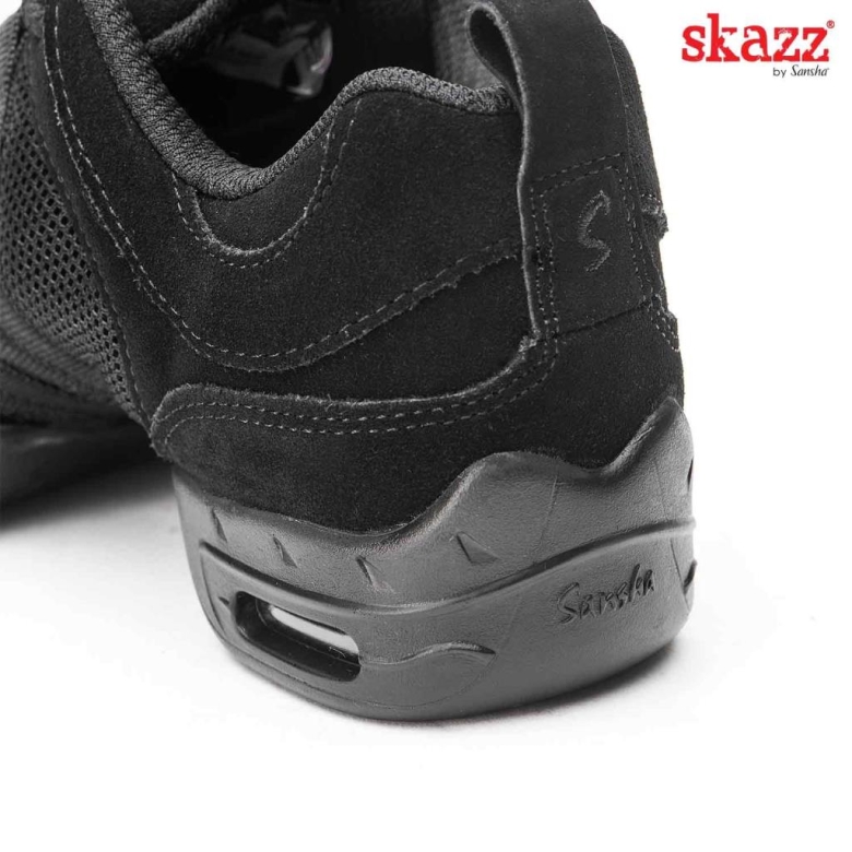 SANSHA Sneaker P22LS Tutto Nero Street Jazz
