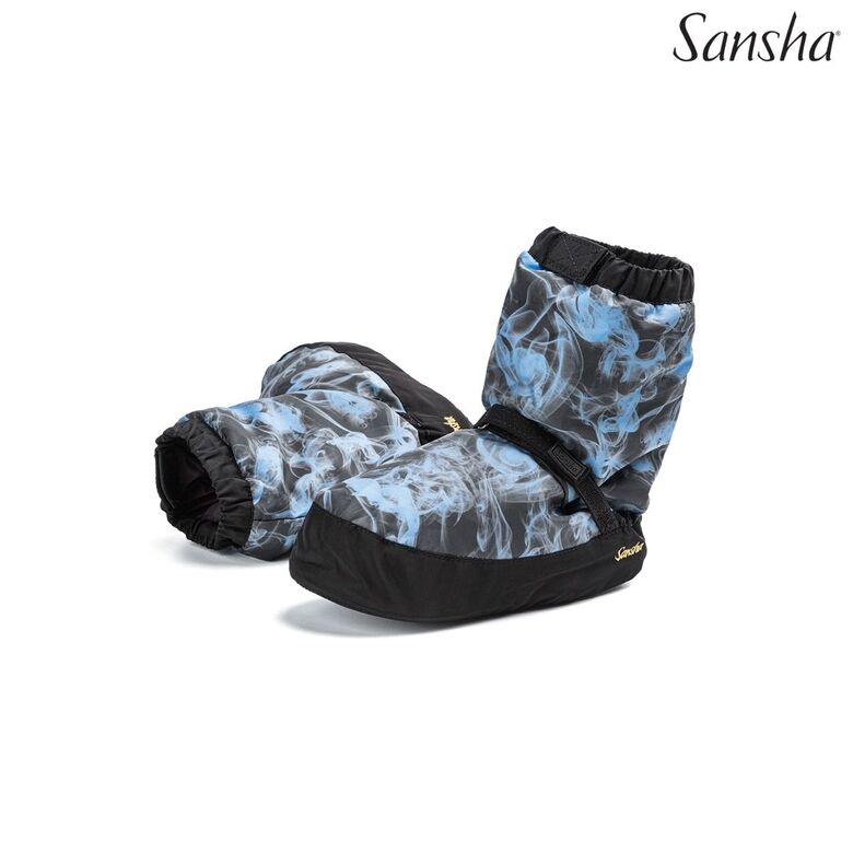 Sansha Warmies Medium Boots Blue Smoke