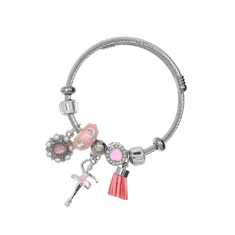 Taşlı Balerin Charm Bileklik GRDB33129-2